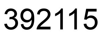 Número 392115 imagen negro