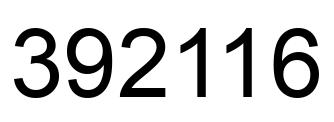 Número 392116 imagen negro