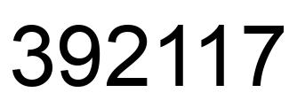 Número 392117 imagen negro