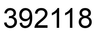 Número 392118 imagen negro