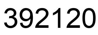 Número 392120 imagen negro