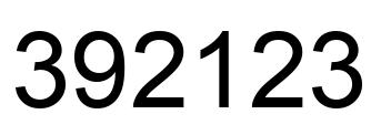 Número 392123 imagen negro