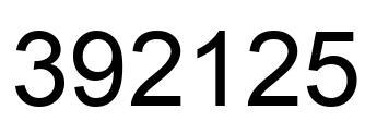 Número 392125 imagen negro