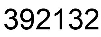 Number 392132 black image