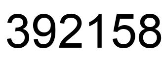 Número 392158 imagen negro