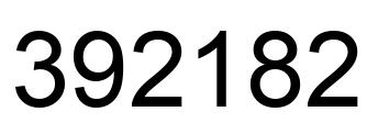 Number 392182 black image