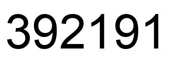 Número 392191 imagen negro