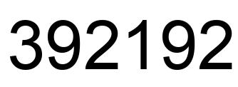 Number 392192 black image