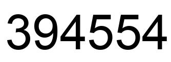 Número 394554 imagen negro