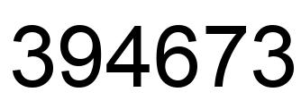 Número 394673 imagen negro