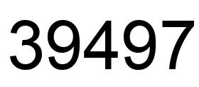 Número 39497 imagen negro