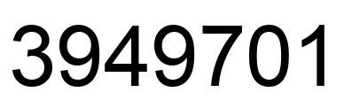 Número 3949701 imagen negro