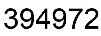 Número 394972 imagen negro