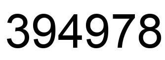 Número 394978 imagen negro