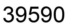 Number 39590 black image