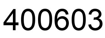 Número 400603 imagen negro