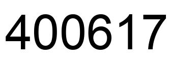 Número 400617 imagen negro