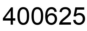 Número 400625 imagen negro