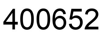 Número 400652 imagen negro