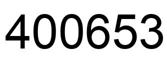 Número 400653 imagen negro