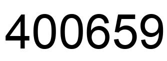 Número 400659 imagen negro