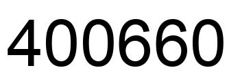 Número 400660 imagen negro