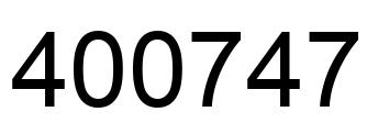 Número 400747 imagen negro