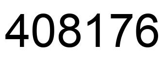 Number 408176 black image