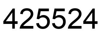 Número 425524 imagen negro