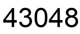 Número 43048 imagen negro