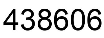 Número 438606 imagen negro