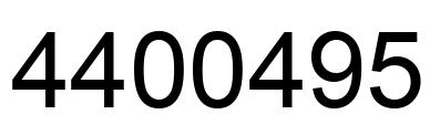 Número 4400495 imagen negro