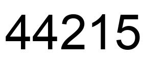 Número 44215 imagen negro