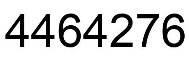 Número 4464276 imagen negro