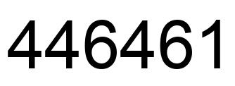 Número 446461 imagen negro