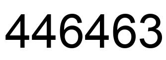 Número 446463 imagen negro