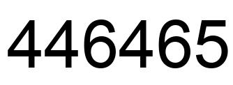 Número 446465 imagen negro