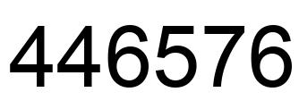 Number 446576 black image