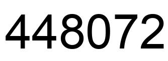 Número 448072 imagen negro