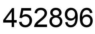 Número 452896 imagen negro