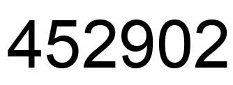 Número 452902 imagen negro