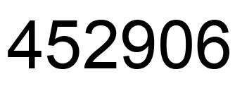 Número 452906 imagen negro