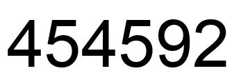 Número 454592 imagen negro