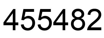 Number 455482 black image