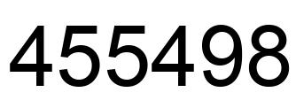Number 455498 black image