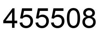 Number 455508 black image