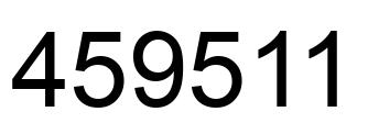 Número 459511 imagen negro