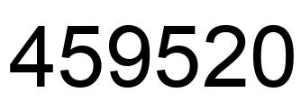 Number 459520 black image
