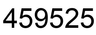 Número 459525 imagen negro