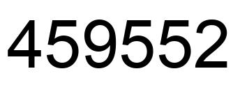 Number 459552 black image